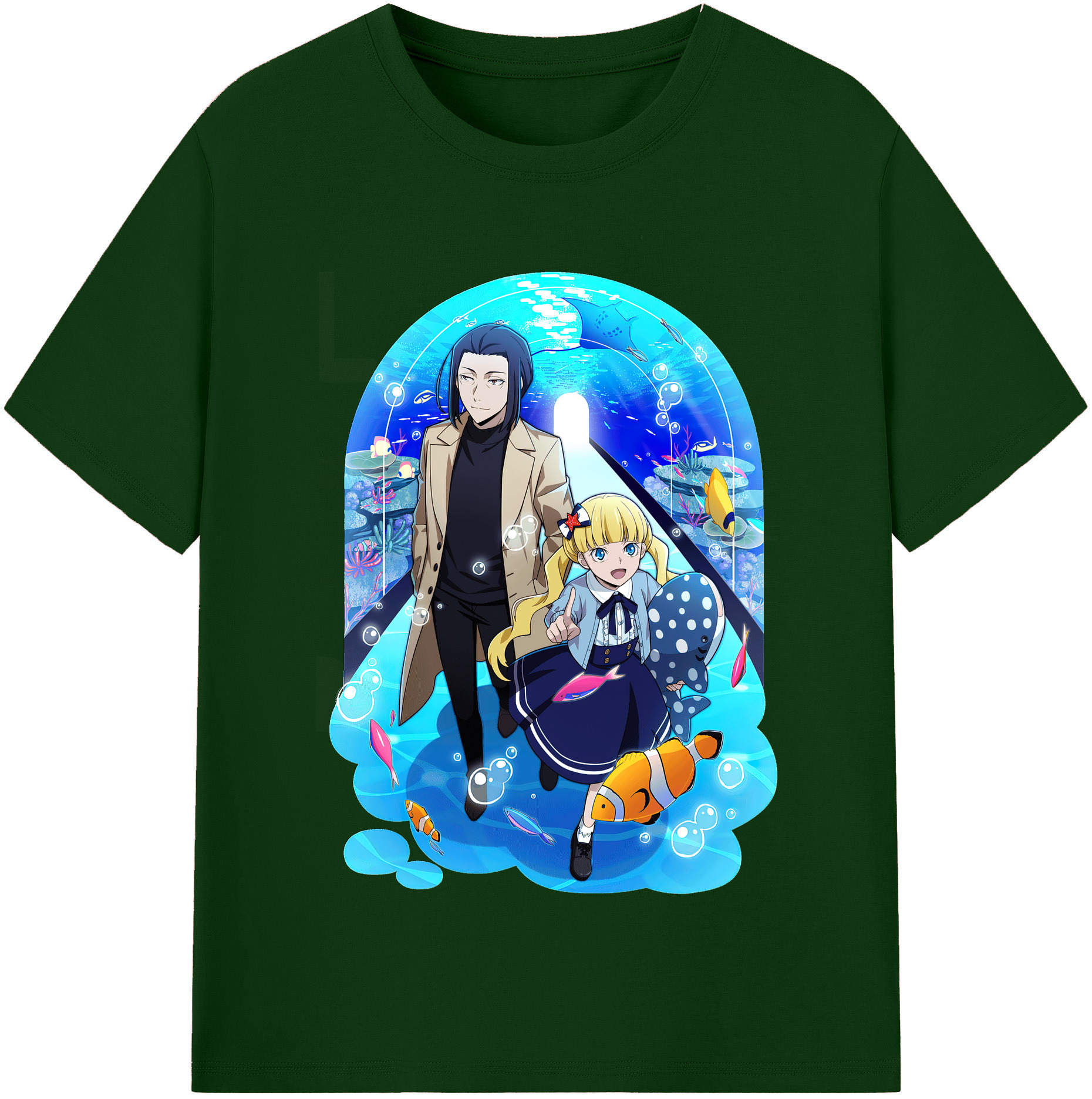 （画像用） 文豪ストレイドッグス Bungo Stray Dogs 綿100％半袖Tシャツ（フロントプリント）